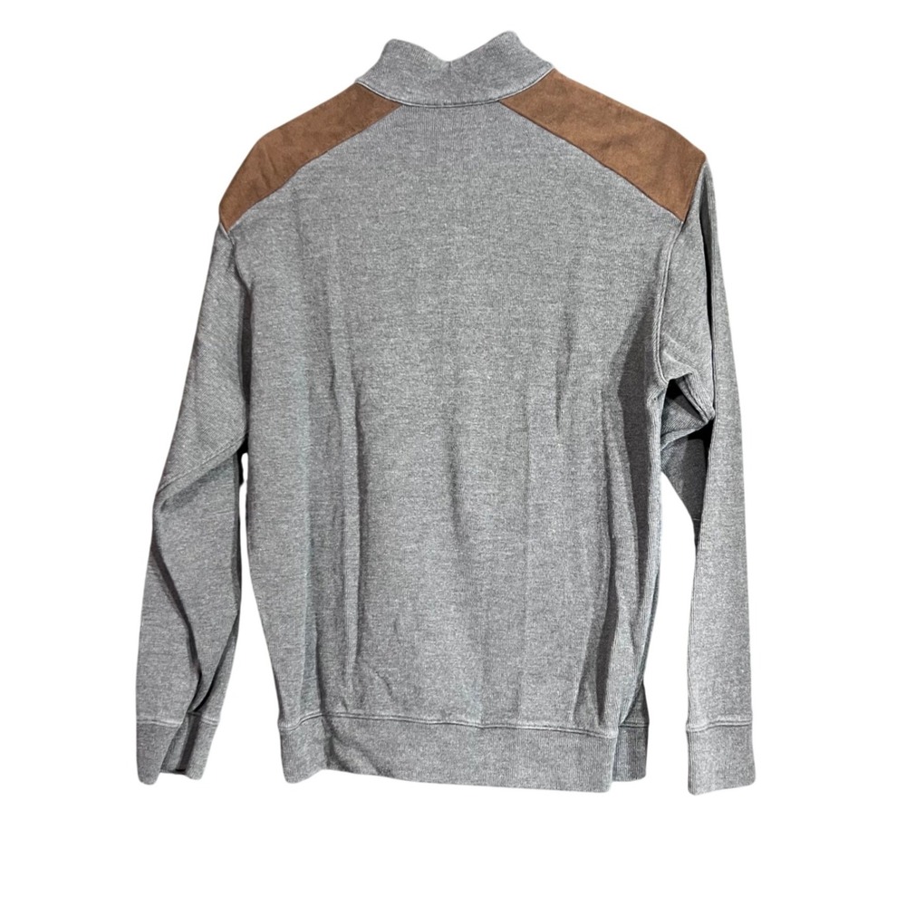 Daniel Cremieux Mens Size Medium Signature Gray 1/4 Button Pullover Sweater - Picture 3 of 13
